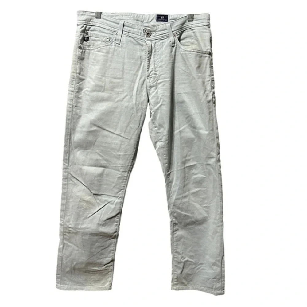 AG Adriano Goldschmied The Graduate Pants Mens 30x32 Blue Grey Good Tailored Leg